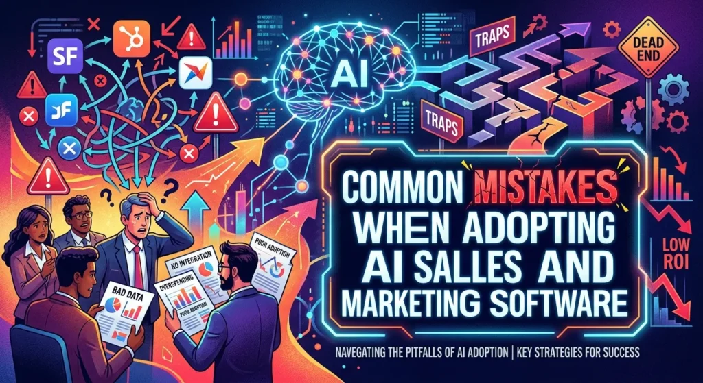 Common mistakes when adopting AI sales and marketing software