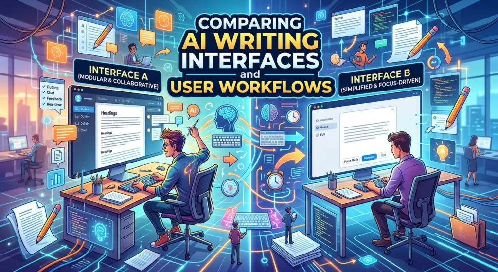 Comparing AI Writing Interfaces and User Workflows