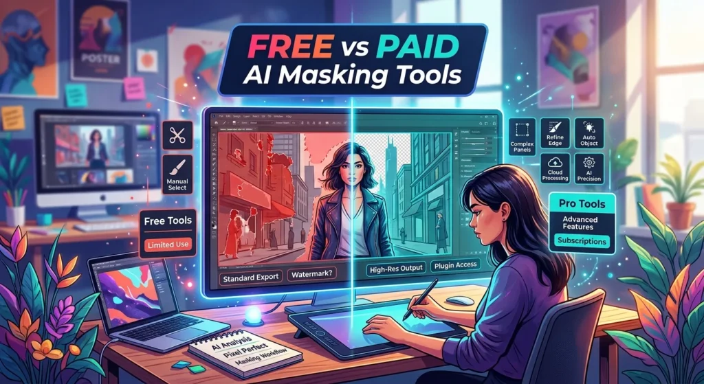Free vs Paid AI Masking Tools