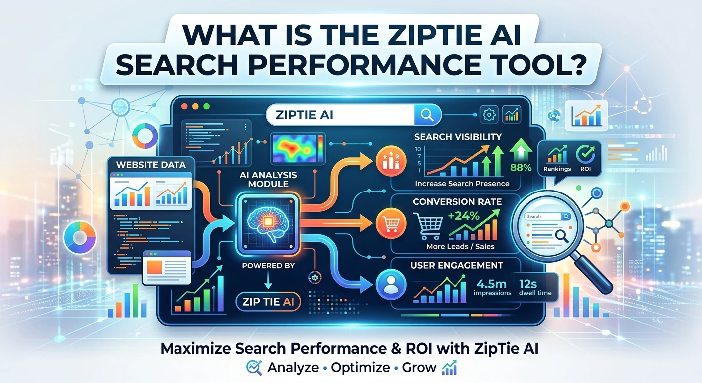 what is the ziptie ai search performance tool