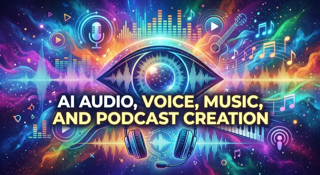 AI Audio, Voice, Music, and Podcast Creation