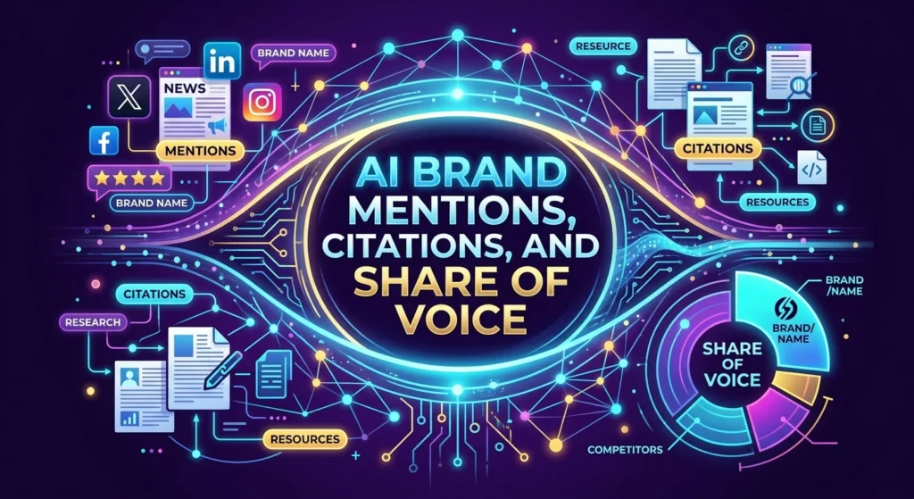 AI Brand Mentions, Citations, and Share of Voice