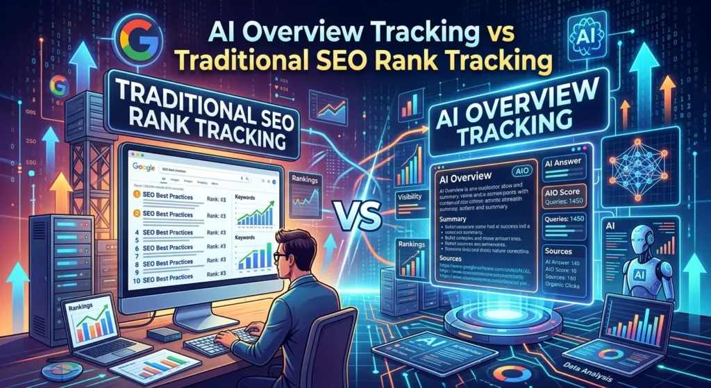 AI Overview Tracking vs Traditional SEO Rank Tracking