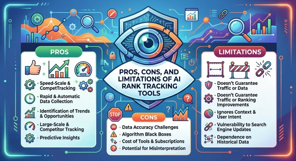 Pros, Cons, and Limitations of AI Rank Tracking Tools