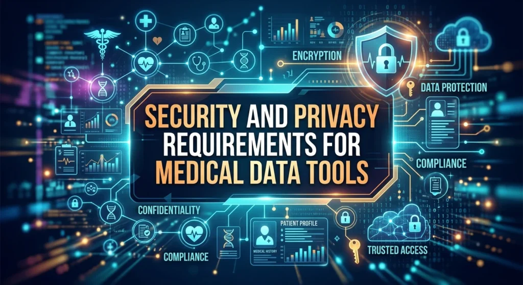 Security and Privacy Requirements for Medical Data Tools