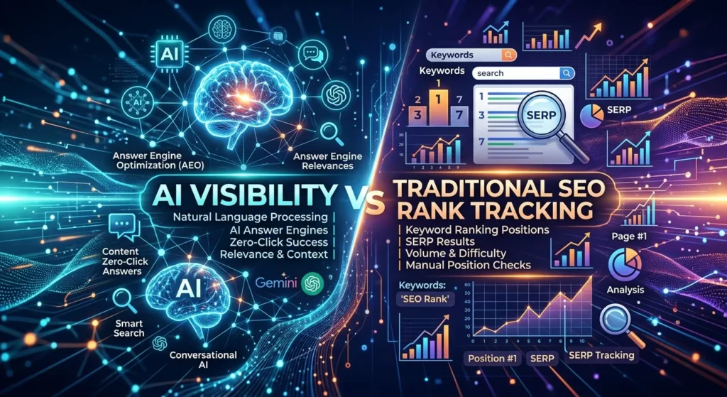 AI Visibility vs Traditional SEO Rank Tracking